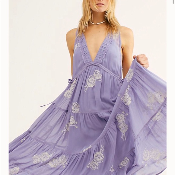 run away with me embroidered midi dress